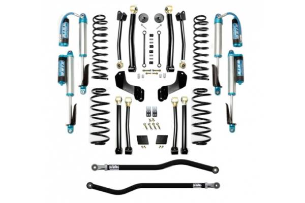 EVO Manufacturing - Jeep JL 2.5 Inch Lift Kit 18-Pres Wrangler JL Enforcer Overland Lift Stage 4 Plus with EVO SPEC King 2.5 Inch Shocks EVO Mfg - Image 1