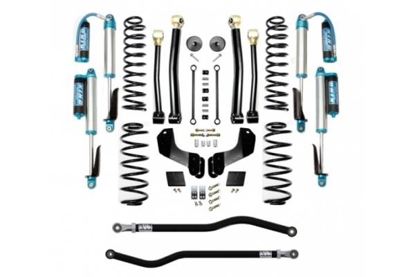 EVO Manufacturing - Jeep JL 2.5 Inch Lift Kit 18-Pres Wrangler JL Enforcer Overland Lift Stage 3 Plus with EVO SPEC King 2.5 Inch Shocks EVO Mfg - Image 1