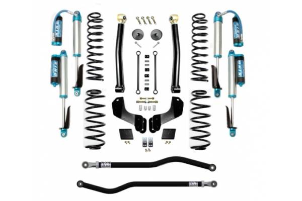 EVO Manufacturing - Jeep JL 2.5 Inch Lift Kit 18-Pres Wrangler JL Enforcer Overland Lift Stage 2 Plus with EVO SPEC King 2.5 Inch Shocks EVO Mfg - Image 1