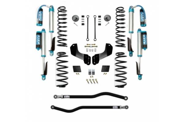 EVO Manufacturing - Jeep JL 2.5 Inch Lift Kit 18-Pres Wrangler JL Enforcer Overland Lift Stage 1 Plus with EVO SPEC King 2.5 Inch Shocks EVO Mfg - Image 1