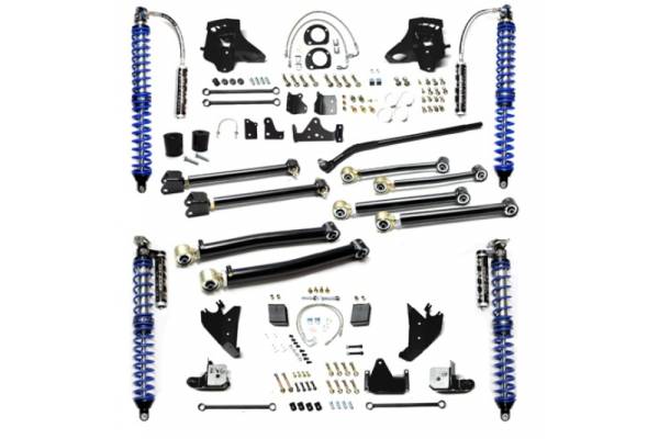 EVO Manufacturing - Jeep JK Coil Over Upgrade Kit 07-18 Wrangler JK Enforcer Pro Stage 3 Black EVO Mfg - Image 1
