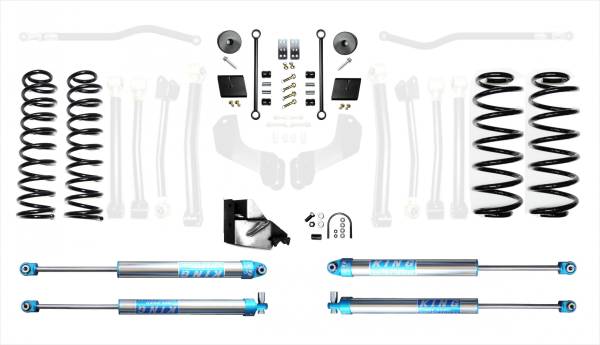 EVO Manufacturing - Jeep Wrangler JLU 2.5 Inch Heavy Duty High Clearance Long Arm w/EVO SPEC King 2.0 Inch Shocks EVO Manufacturing - Image 1