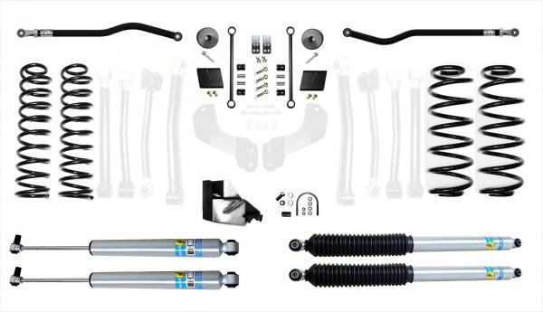 EVO Manufacturing - Jeep Wrangler JLU 3.5 Inch High Clearance Plus Long Arm w/ Bilstein Shocks EVO Manufacturing - Image 1