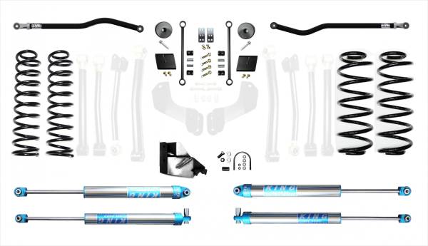 EVO Manufacturing - Jeep Wranlger JLU 2.5 Inch Heavy Duty High Clearance Plus Long Arm w/EVO SPEC King 2.0 Inch Shocks EVO Manufacturing - Image 1