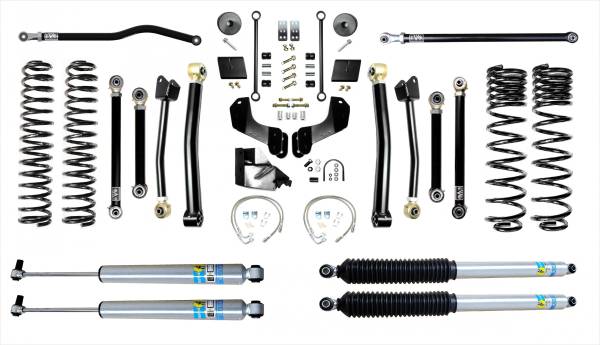 EVO Manufacturing - Jeep Gladiator JT 4.5 Inch Enforcer Overland Stage 4 Plus w/ Bilstein 5100 Shocks EVO Manufacturing - Image 1
