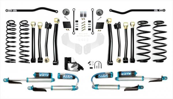 EVO Manufacturing - Jeep Wrangler JL 4.5 Inch Heavy Duty Enforcer Lift Stage 4 Plus with EVO SPEC King 2.5 Inch Shocks EVO Manufacturing - Image 1