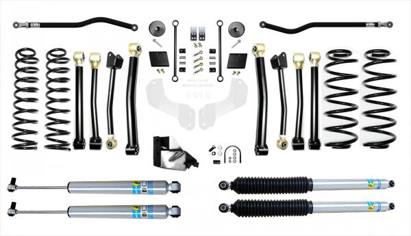 EVO Manufacturing - Jeep Wrangler JL 4.5 Inch Heavy Duty Enforcer Lift Stage 4 Plus w/ Bilstein Shocks EVO Manufacturing - Image 1