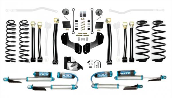 EVO Manufacturing - Jeep Wrangler JL 4.5 Inch Enforcer Overland Lift Stage 4 w/ EVO SPEC King 2.5 Inch Shocks with Adjusters EVO Manufacturing - Image 1