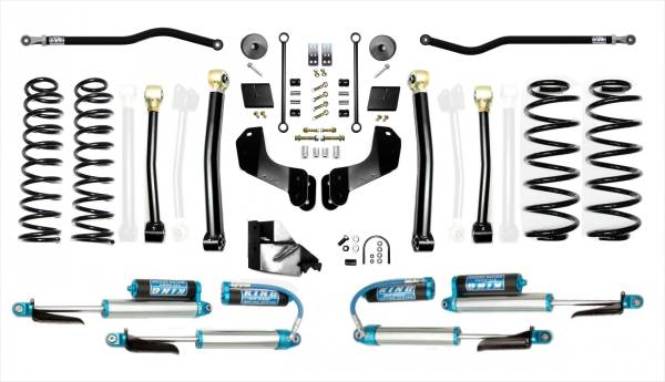 EVO Manufacturing - Jeep Wrangler JL 4.5 Inch Enforcer Overland Lift Stage 3 Plus w/ EVO SPEC King 2.5 Inch Shocks with Adjusters EVO Manufacturing - Image 1