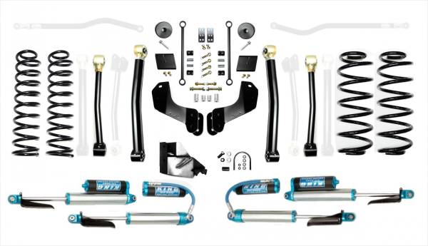 EVO Manufacturing - Jeep Wrangler JL 4.5 Inch Heavy Duty Enforcer Overland Lift Stage 3 w/ EVO SPEC King 2.5 Inch Shocks with Adjusters EVO Manufacturing - Image 1