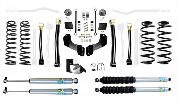 EVO Manufacturing - Jeep Wrangler JL 4.5 Inch Heavy Duty Enforcer Overland Lift Stage 3 with Bilstein Shocks EVO Manufacturing - Image 1