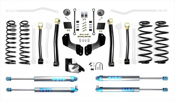 EVO Manufacturing - Jeep Wrangler JL 4.5 Inch ECO Diesel Enforcer Overland Lift Stage 3 with EVO SPEC KING 2.0 Inch Shocks EVO Manufacturing - Image 1