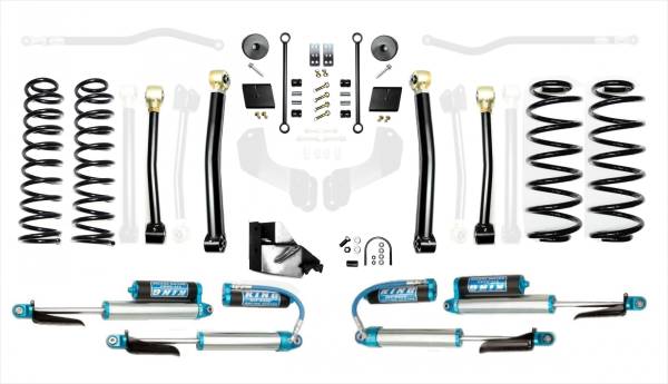 EVO Manufacturing - Jeep Wrangler JL 4.5 Inch Enforcer Lift Stage 3 w/ EVO SPEC King 2.5 Inch Shocks with Adjusters EVO Manufacturing - Image 1