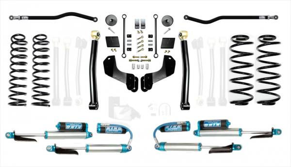 EVO Manufacturing - Jeep Wrangler JL 2.5 Inch Heavy Duty Enforcer Overland Lift Stage 2 Plus with EVO SPEC King 2.5 Inch Shocks with Adjusters EVO Manufacturing - Image 1