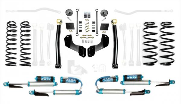 EVO Manufacturing - Jeep Wrangler JL 2.5 Inch Heavy Duty Enforcer Overland Lift Stage 2 with EVO SPEC King 2.5 Inch Shocks with Adjusters EVO Manufacturing - Image 1