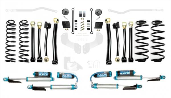 EVO Manufacturing - Jeep Wrangler JL 2.5 Inch Enforcer Lift Stage 4 with EVO SPEC King 2.5 Inch Shocks with Adjusters EVO Manufacturing - Image 1