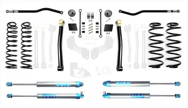 EVO Manufacturing - Jeep Wrangler JL 2.5 Inch Heavy Duty Enforcer Lift Stage 2 Plus with EVO SPEC King 2.0 Inch Shocks EVO Manufacturing - Image 1