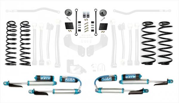 EVO Manufacturing - Jeep Wrangler JL 2.5 Inch Heavy Duty Enforcer Lift Stage 1 with EVO SPEC King 2.5 Inch Shocks with Adjusters EVO Manufacturing - Image 1