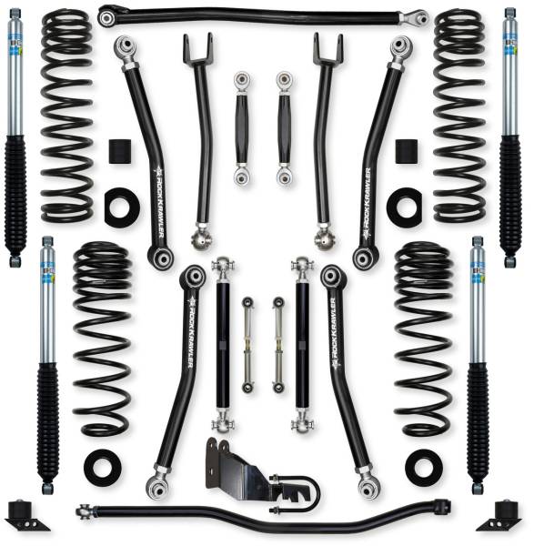 Rock Krawler - Rock Krawler JL 2.5" X-Factor Mid-arm "No-Limits" System Bilstein shocks - Image 1