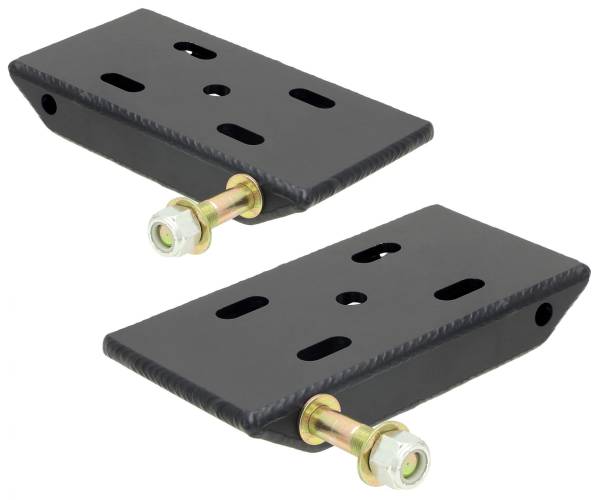 RockJock 4x4 - RockJock 4x4 HD Leaf Spring Plates For Use w/2 Inch Springs 76-86 Jeep CJ Front Includes Replaceable Shock Mounts Pair - CE-9031E - Image 1