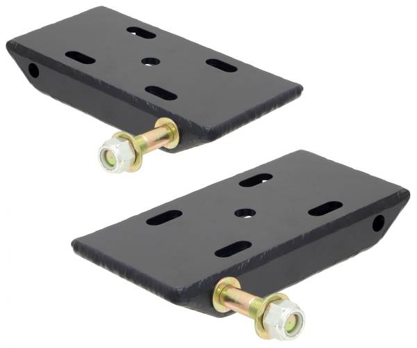 RockJock 4x4 - RockJock 4x4 HD Leaf Spring Plates For Use w/2 1/2 Inch Springs 76-86 CJ 87-95 Wrangler YJ Front Or Rear Includes Replaceable Shock Mounts Pair - CE-9031C - Image 1