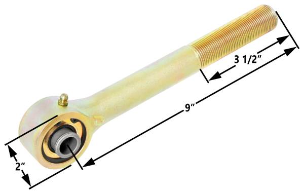 RockJock 4x4 - RockJock 4x4 Johnny Joint Rod End 2 Inch Narrow Forged Long Shank 1 Inch-14 RH Threads 1.800 Inch x .630 Inch Ball - RJ-305300-102 - Image 1