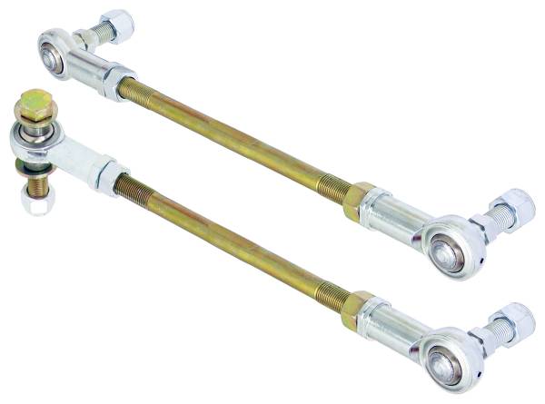 RockJock 4x4 - RockJock 4x4 Adjustable Sway Bar End Link Kit for JL/JT Front (10 1/2 Inch Long Rods w/ heim joints and Jam Nuts pair) - RJ-253101-101 - Image 1