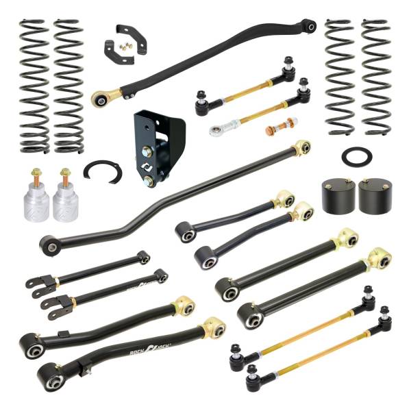 RockJock 4x4 - RockJock 4x4 Pro Edition Johnny Joint Suspension System for JL Wrangler w/ Diesel engine 3.5 Inch lift - RJ-JLD001-101 - Image 1