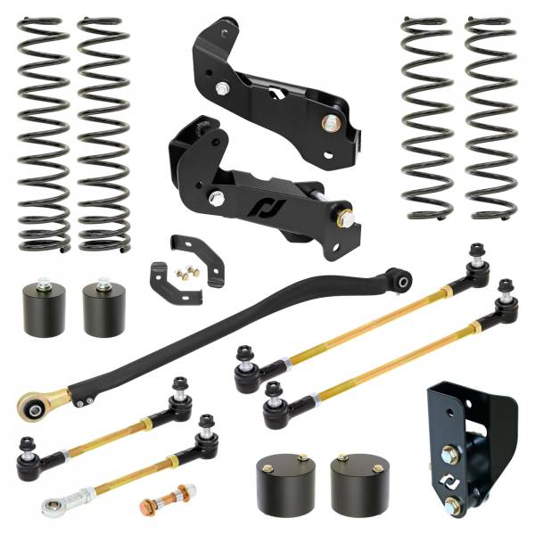 RockJock 4x4 - RockJock 4x4 Driver Lift Kit for JL Wrangler w/ Gas V-6 3.5 Inch lift - RJ-JLG000-103 - Image 1