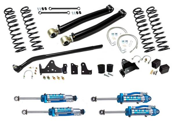 EVO Manufacturing - EVO MFG JK ENFORCER KIT 3&quot; W/ DRAGLINK FLIP STAGE 1, KING 2.5 RESERVOIR SHOCKS - EVO-230-35S1K - Image 1