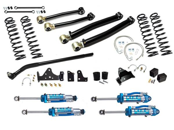 EVO Manufacturing - EVO MFG JK ENFORCER KIT 3&quot; W/ DRAGLINK FLIP STAGE 2, KING 2.5 RESERVOIR SHOCKS - EVO-230-35S2K - Image 1