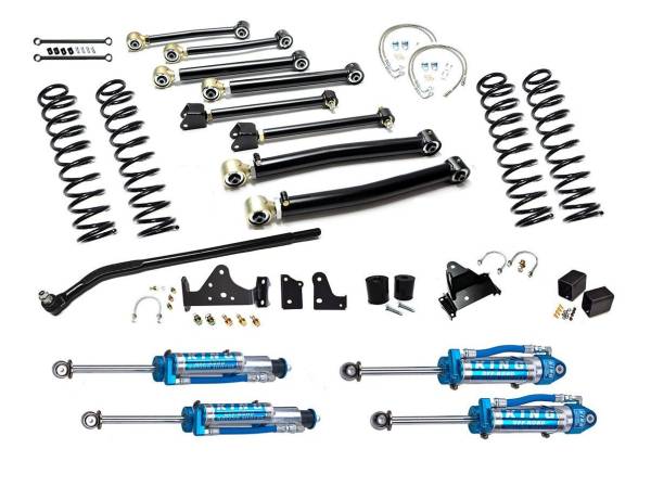 EVO Manufacturing - EVO MFG JK ENFORCER KIT 3&quot; W/ DRAGLINK FLIP STAGE 3, KING 2.5 RESERVOIR SHOCKS - EVO-230-35S3K - Image 1