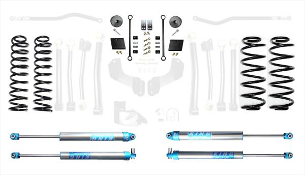 EVO Manufacturing - EVO MFG JL 2.5' Diesel Enforcer Lift Stage 1 with EVO SPEC KING 2.0' Shocks - EVO-3011S1DK2 - Image 1