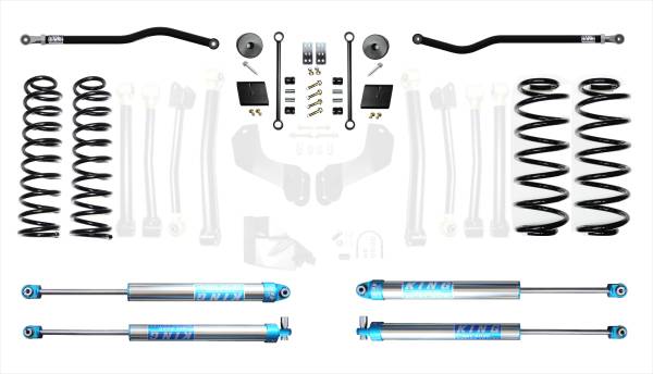 EVO Manufacturing - EVO MFG JL 2.5' Diesel Enforcer Lift Stage 1 PLUS with EVO SPEC KING 2.0' Shocks - EVO-3011S1DPK2 - Image 1