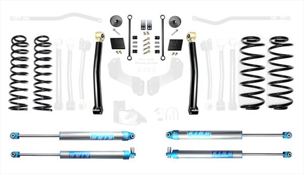 EVO Manufacturing - EVO MFG JL 2.5' Diesel Enforcer Lift Stage 2 with EVO SPEC KING 2.0 Shocks - EVO-3011S2DK2 - Image 1