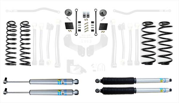 EVO Manufacturing - EVO Jeep Wrangler JL 3.5 Enforcer 4XE Lift Stage 1 with Bilstein Shocks - EVO-3013S1EBIL - Image 1