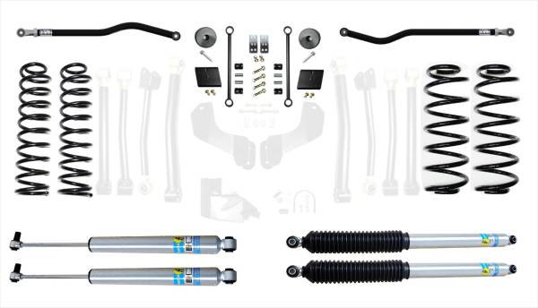 EVO Manufacturing - EVO Jeep Wrangler JL 3.5 Enforcer 4XE Lift Stage 1 PLUS with Bilstein Shocks - EVO-3013S1EPBIL - Image 1