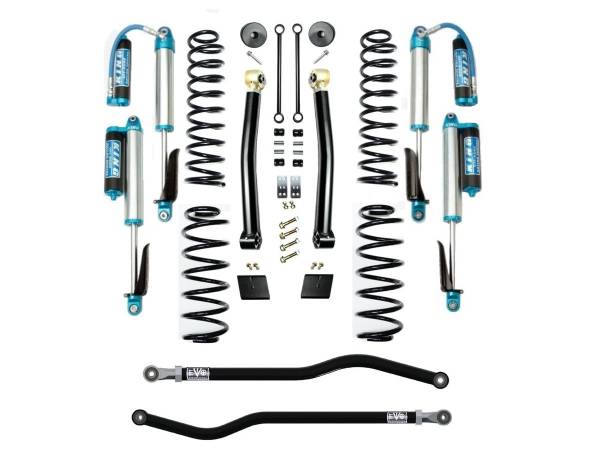 EVO Manufacturing - EVO Jeep Wrangler JL 3.5 Enforcer 4XE Lift Stage 2 PLUS with EVO SPEC King 2.5 Shocks - EVO-3013S2EPK - Image 1