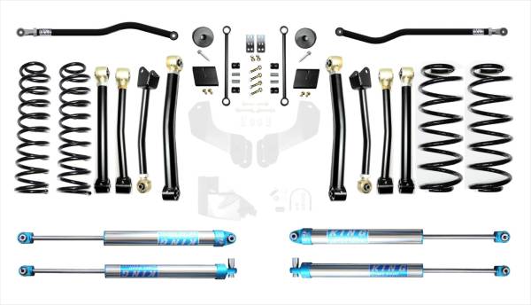 EVO Manufacturing - EVO Jeep Wrangler JL 3.5 Enforcer 4XE Lift Stage 4 PLUS with EVO SPEC King 2.0 Shocks - EVO-3013S4EPK2 - Image 1