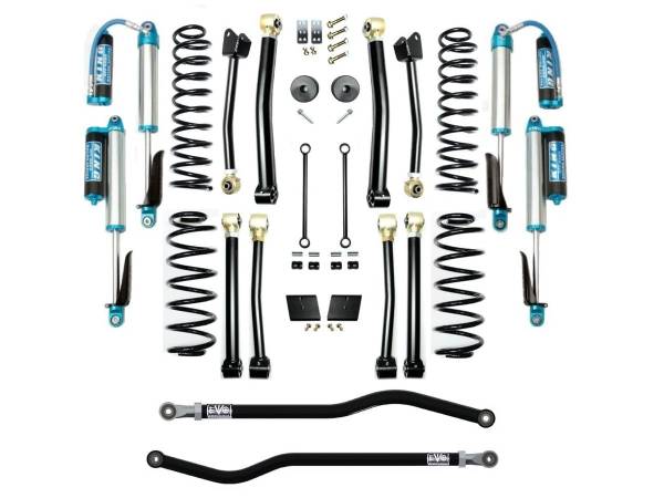 EVO Manufacturing - EVO Jeep Wrangler JL 3.5 Enforcer 4XE Lift Stage 4 PLUS with EVO SPEC King 2.5 Shocks with Adjusters - EVO-3013S4EPKA - Image 1