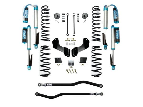 EVO Manufacturing - EVO Jeep Wrangler JL 3.5 Enforcer OVERLAND 4XE Lift Stage 1 PLUS with EVO SPEC King 2.5 Shocks with Adjusters - EVO-3014S1EPKA - Image 1