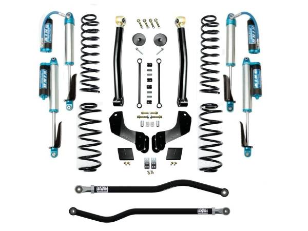 EVO Manufacturing - EVO Jeep Wrangler JL 3.5 Enforcer OVERLAND 4XE Lift Stage 2 PLUS with EVO SPEC King 2.5 Shocks with Adjusters - EVO-3014S2EPKA - Image 1