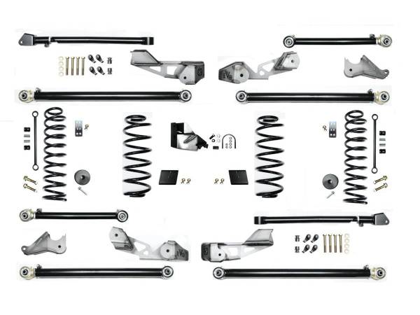 EVO Manufacturing - EVO Jeep Wrangler 4.5' ECO DIESEL JLU High Clearance Long Arm Suspension System - EVO-3056D - Image 1