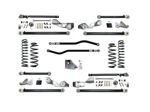 EVO Manufacturing - EVO Jeep Wrangler 4.5' ECO DIESEL JLU High Clearance PLUS Long Arm Suspension System - EVO-3056DP - Image 1