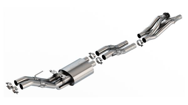 Borla - Borla Mid-Section Exhaust System w/ Muffler, X-Pipe & Mid-Pipe - ATAK®  -  60737 - Image 1
