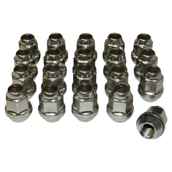 Crown Automotive Jeep Replacement - Crown Automotive Jeep Replacement 20 Piece Lug Nut Kit for Select Jeep JK,TJ,YJ,WK,WJ,ZJ,XK,KK,KJ,XJ,MJ Models  -  4006956K - Image 1