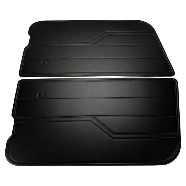 Crown Automotive Jeep Replacement - Crown Automotive Jeep Replacement Black Door Panel Set for 1982-1995 CJ-7, CJ-8, & YJ Wrangler w/ Full Steel Doors  -  55008856K - Image 1