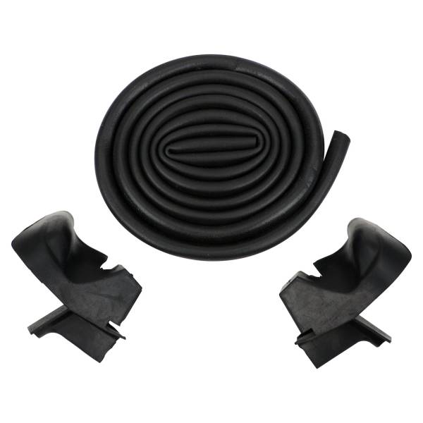 Crown Automotive Jeep Replacement - Crown Automotive Jeep Replacement Windshield Frame to Hard Top Weatherstrip Kit for 76-95 Jeep CJs, YJ w/ Hardtop  -  55052607K - Image 1