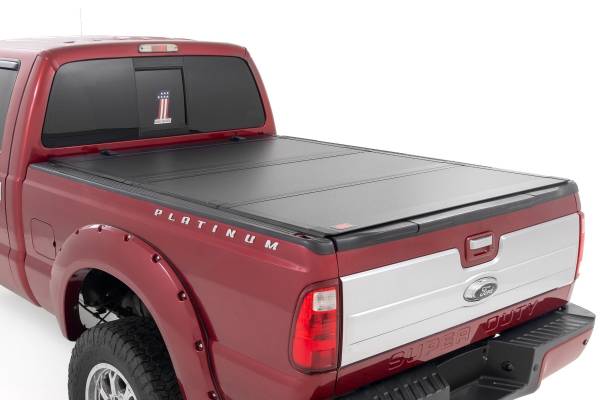 Rough Country - Rough Country Hard Tri-Fold Flip Up Bed Cover  -  49214651 - Image 1