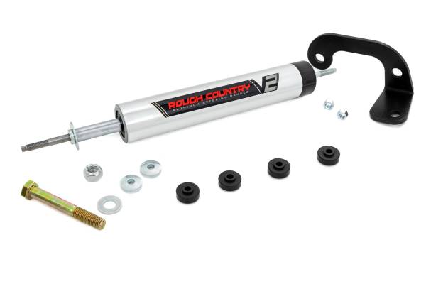 Rough Country - Rough Country V2 Steering Stabilizer  -  8737170 - Image 1
